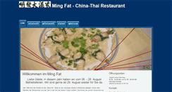 Desktop Screenshot of mingfat.de